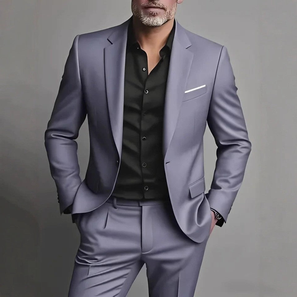 Costum bărbătesc smart-casual din două piese