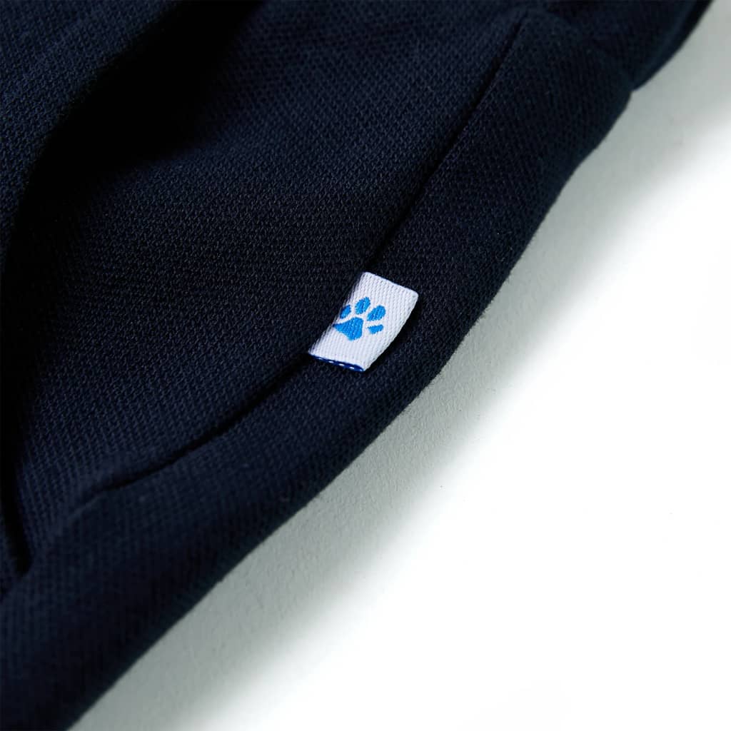 Pantaloni scurți pentru copii cu șnur, bleumarin, mărimea 104. Pantaloni scurți pentru copii cu șnur