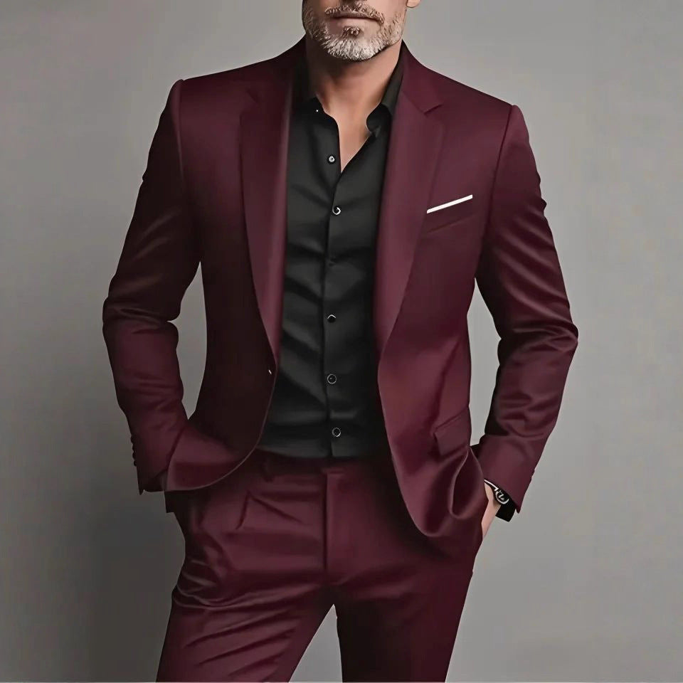 Costum bărbătesc smart-casual din două piese