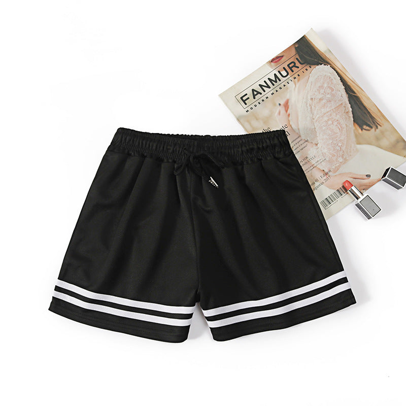 Pantaloni Scurți Largi Casual cu Talie Înaltă pentru Bărbați și Femei