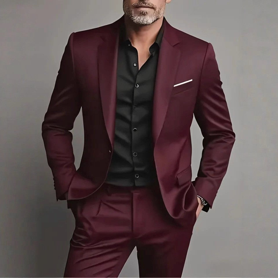 Costum bărbătesc smart-casual din două piese