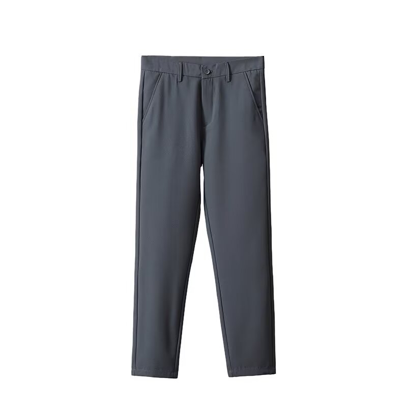 Pantaloni lungi, evazați, cu croială lejeră și drapaj casual