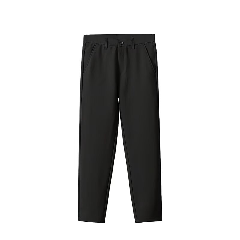 Pantaloni lungi, evazați, cu croială lejeră și drapaj casual