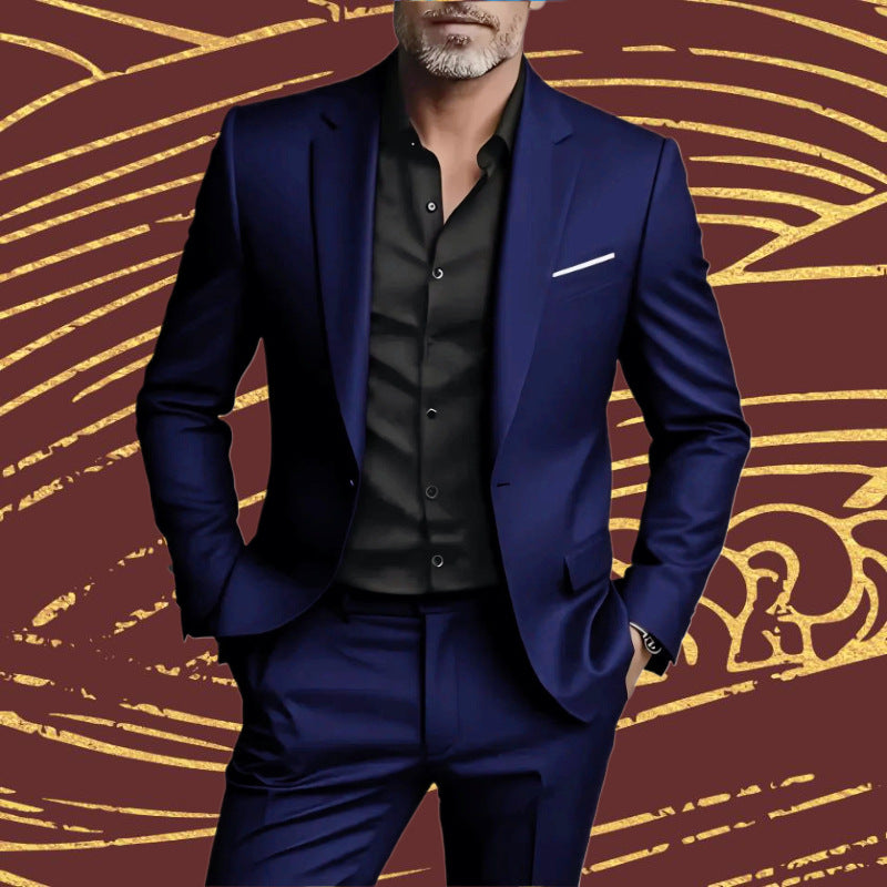 Costum bărbătesc smart-casual din două piese