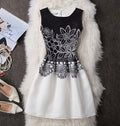 Rochie de damă la modă, cu imprimeuri, din colecția de primăvară și vară europeană și americană