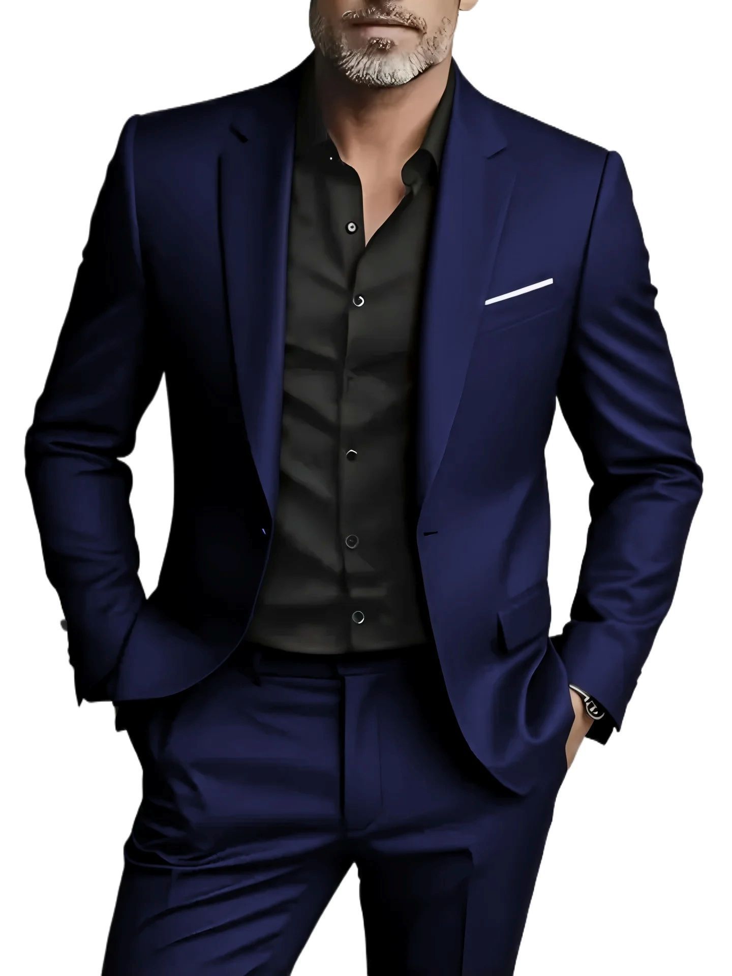 Costum bărbătesc smart-casual din două piese