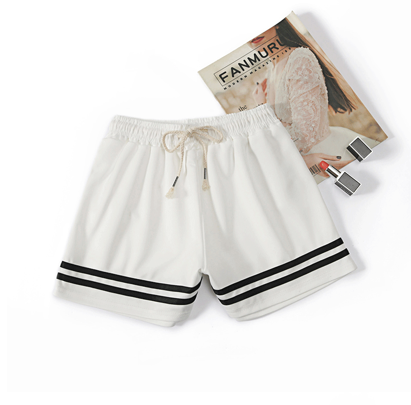 Pantaloni Scurți Largi Casual cu Talie Înaltă pentru Bărbați și Femei
