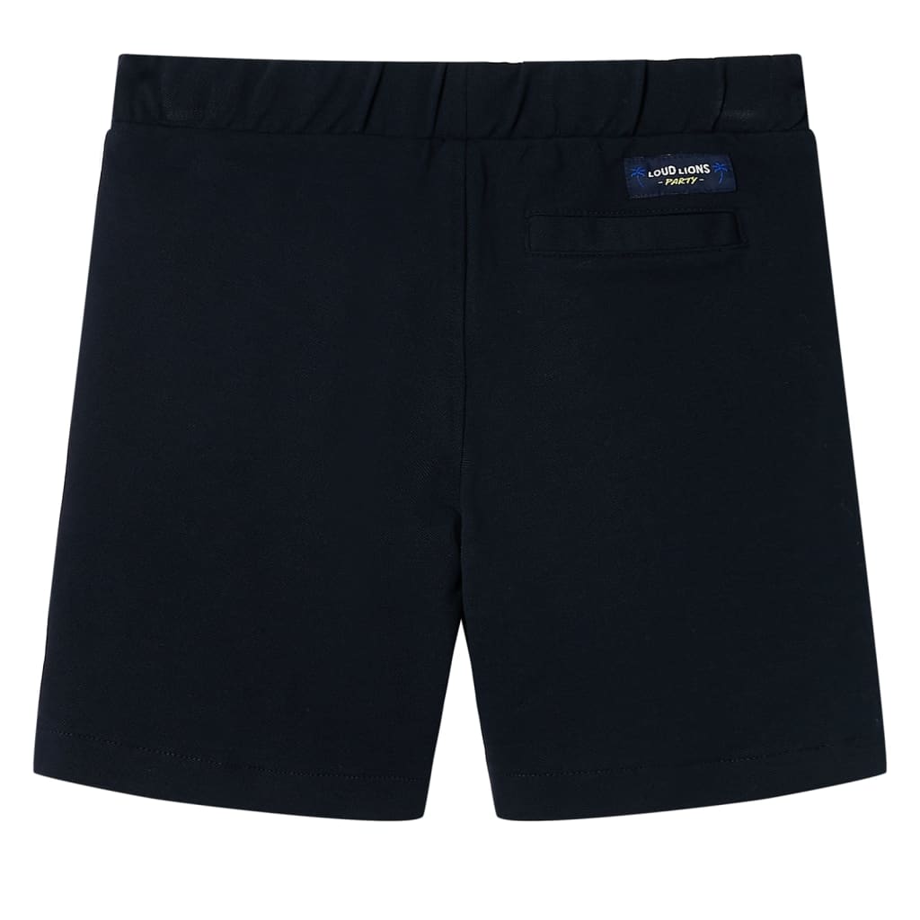 Pantaloni scurți pentru copii cu șnur, bleumarin, mărimea 104. Pantaloni scurți pentru copii cu șnur