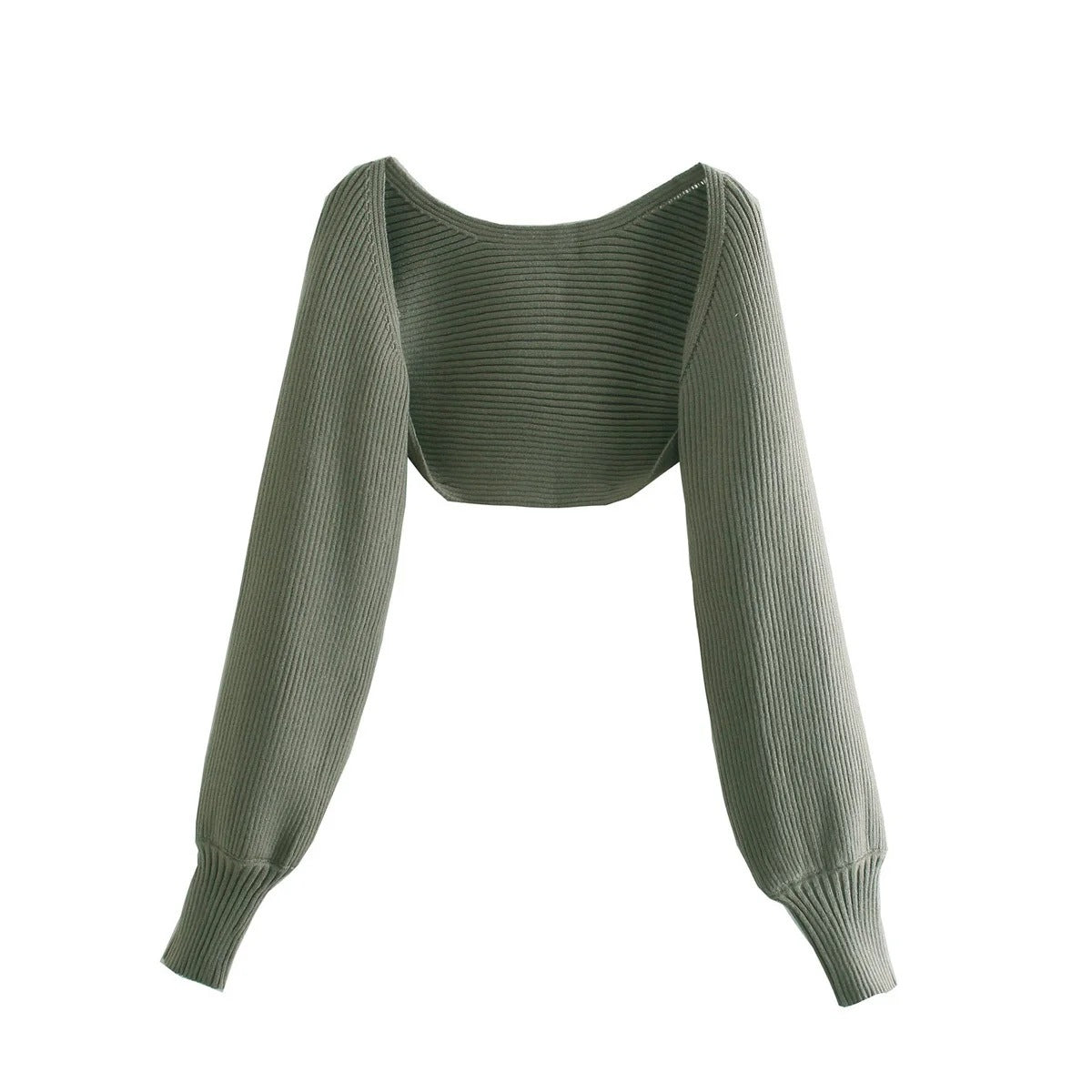 Cardigan tricotat la modă pentru femei Bluză tricotată tip tub la modă pentru primăvară