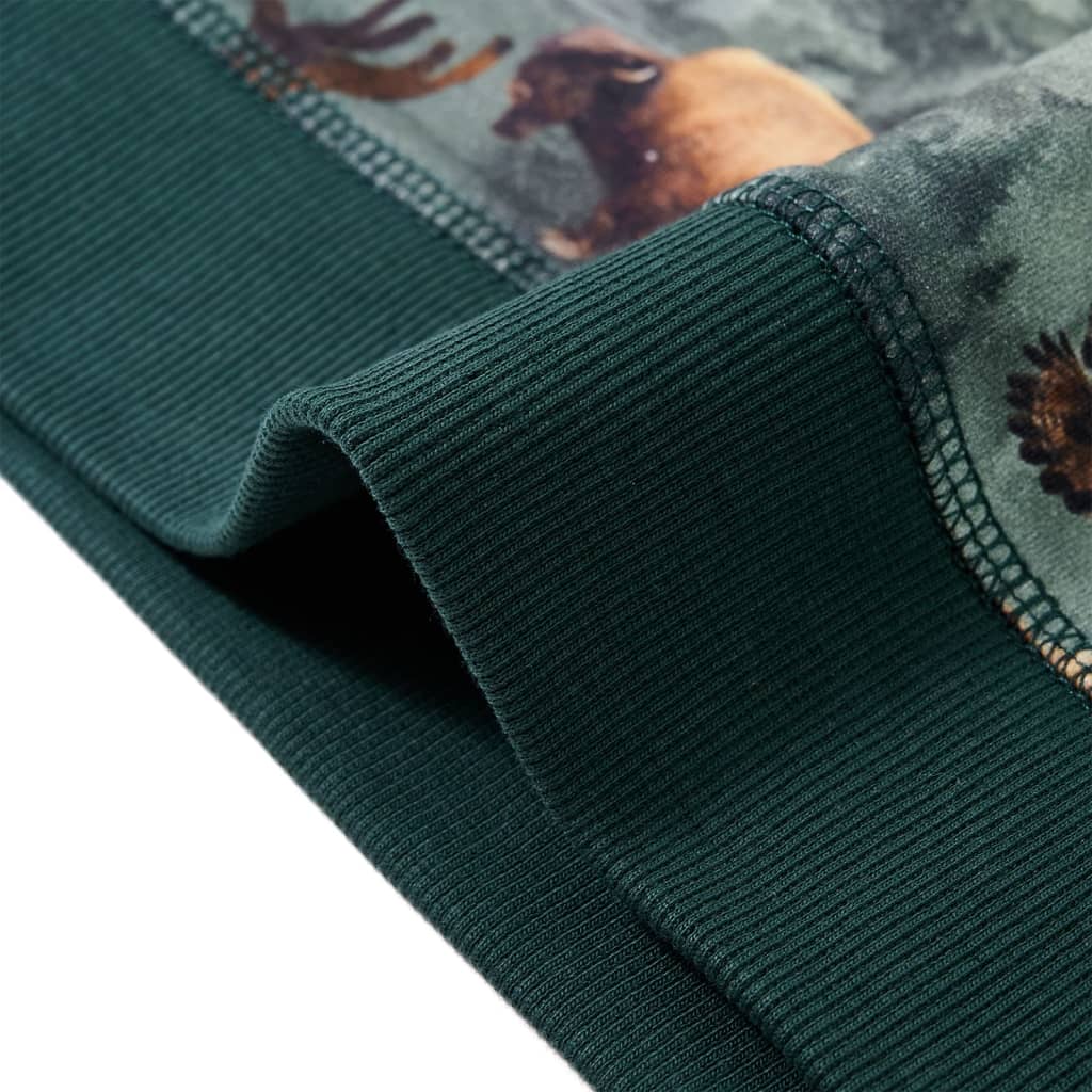 Hanorac copii verde închis mărimea 104 Hanorac copii verde închis mărimea 116 Hanorac copii verde închis