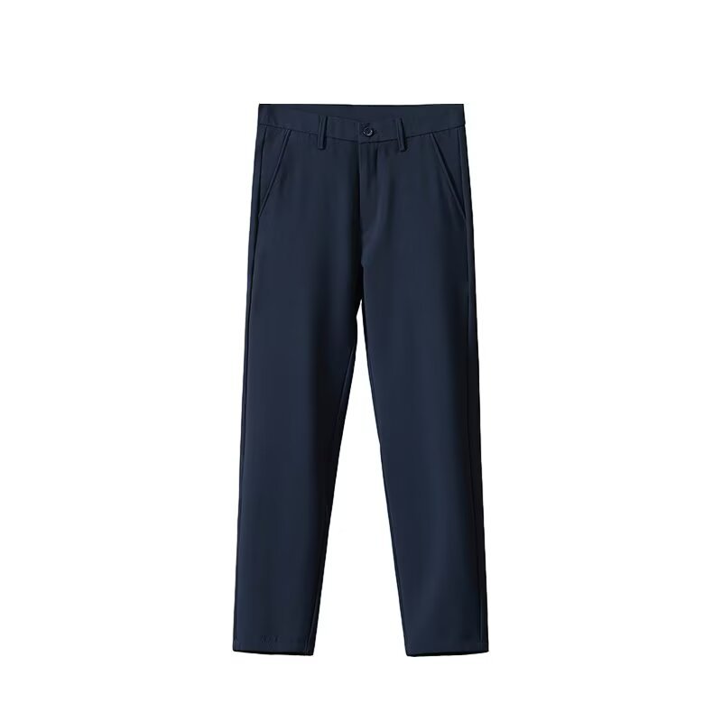 Pantaloni lungi, evazați, cu croială lejeră și drapaj casual