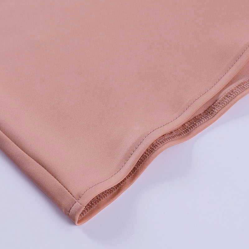 Rochie de petrecere din satin, decolteu în V, fără spate, mini, fără mâneci, pentru vară