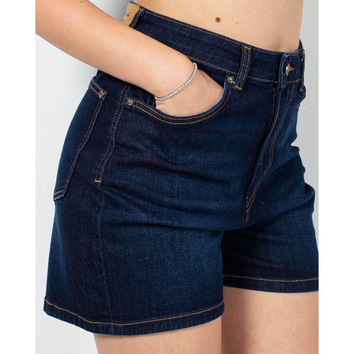 Pantaloni scurți Kenvelo din denim cu talie